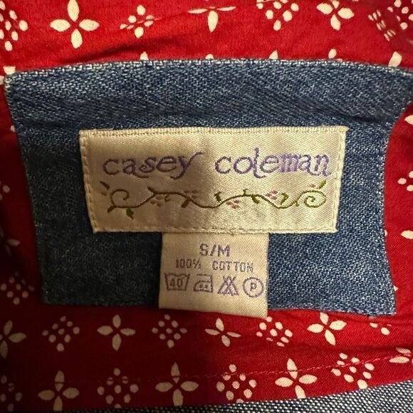 Vintage Casey Coleman Jean button up shacket s/m - Picture 9 of 10